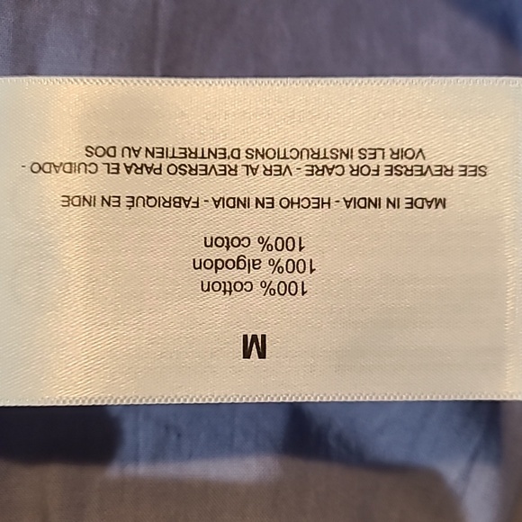 Skinnygirl Carlee Ombre Poplin button down shirt, Aqua Sky - Picture 5 of 8